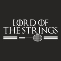 Lord Of The Strings Funny Badminton Shuttlecock Ladies Fitted T-shirt | Artistshot