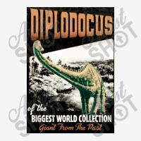 Diplodocus Retro Art   The Biggest World Collection Adjustable Cap | Artistshot