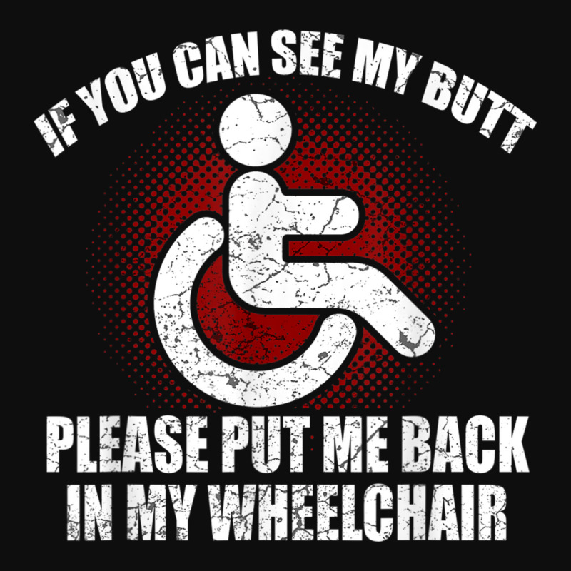 Funny Wheelchair Humor Disability Handicap Crop Top by MaricelyOrtiz | Artistshot