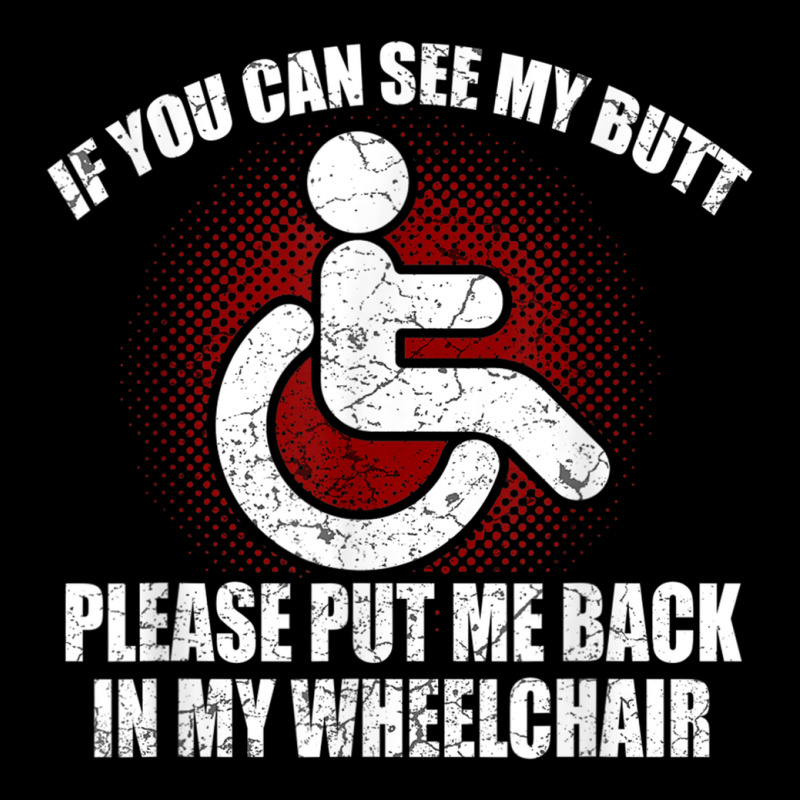 Funny Wheelchair Humor Disability Handicap Cropped Hoodie by MaricelyOrtiz | Artistshot