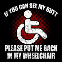 Funny Wheelchair Humor Disability Handicap Cropped Sweater | Artistshot