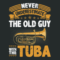 Old Guy Tuba Instrument Quote Funny Contrabass Tuba Player Women's Triblend Scoop T-shirt | Artistshot