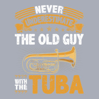 Old Guy Tuba Instrument Quote Funny Contrabass Tuba Player Tank Dress | Artistshot