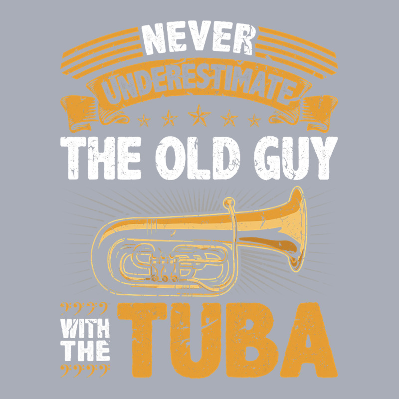 Old Guy Tuba Instrument Quote Funny Contrabass Tuba Player Tank Dress by ROBERTPENNINGTON | Artistshot