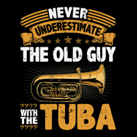 Old Guy Tuba Instrument Quote Funny Contrabass Tuba Player Cropped Sweater | Artistshot