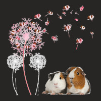 Dandelion Guinea Pig Cute Guinea Pig Floral Dandelion Spread Ladies Fitted T-shirt | Artistshot