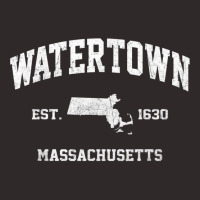 Watertown Massachusetts Ma Vintage State Athletic Style T Shirt Racerback Tank | Artistshot