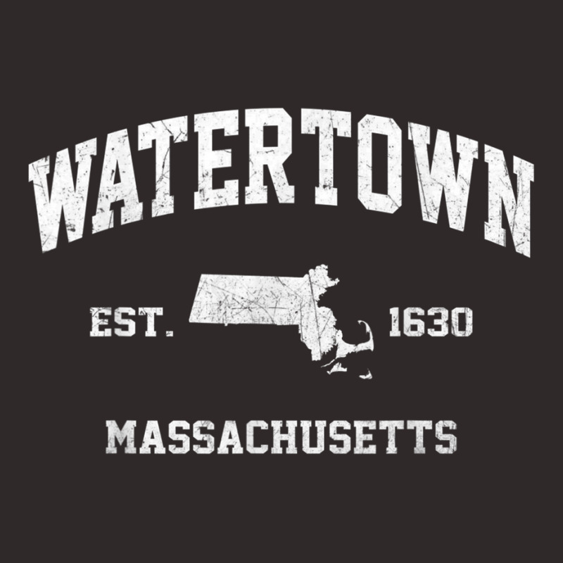 Watertown Massachusetts Ma Vintage State Athletic Style T Shirt Racerback Tank by hin | Artistshot