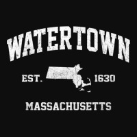 Watertown Massachusetts Ma Vintage State Athletic Style T Shirt Crop Top | Artistshot