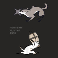 Monster Hunter Rise Palico&palamute T Shirt Ladies Fitted T-shirt | Artistshot