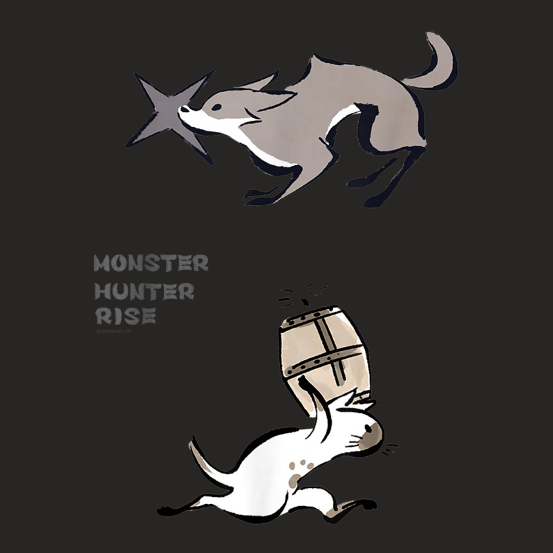 Monster Hunter Rise Palico&palamute T Shirt Ladies Fitted T-Shirt by nyce | Artistshot