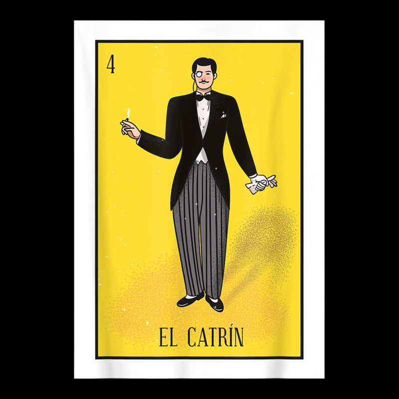 El Catrin Lottery Gift The Gentleman Card Mexican Lottery Adjustable Cap by CarolinePascua | Artistshot