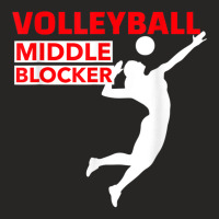 Volleyball Sport Middle Blocker Position Ladies Fitted T-shirt | Artistshot