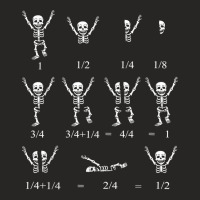 Cute Math Teacher Equation Skeleton Math Students Halloween Ladies Fitted T-shirt | Artistshot