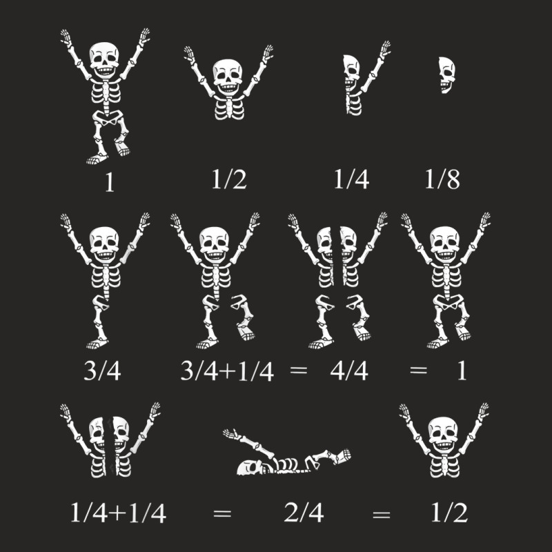 Cute Math Teacher Equation Skeleton Math Students Halloween Ladies Fitted T-Shirt by AngelinoGuron | Artistshot