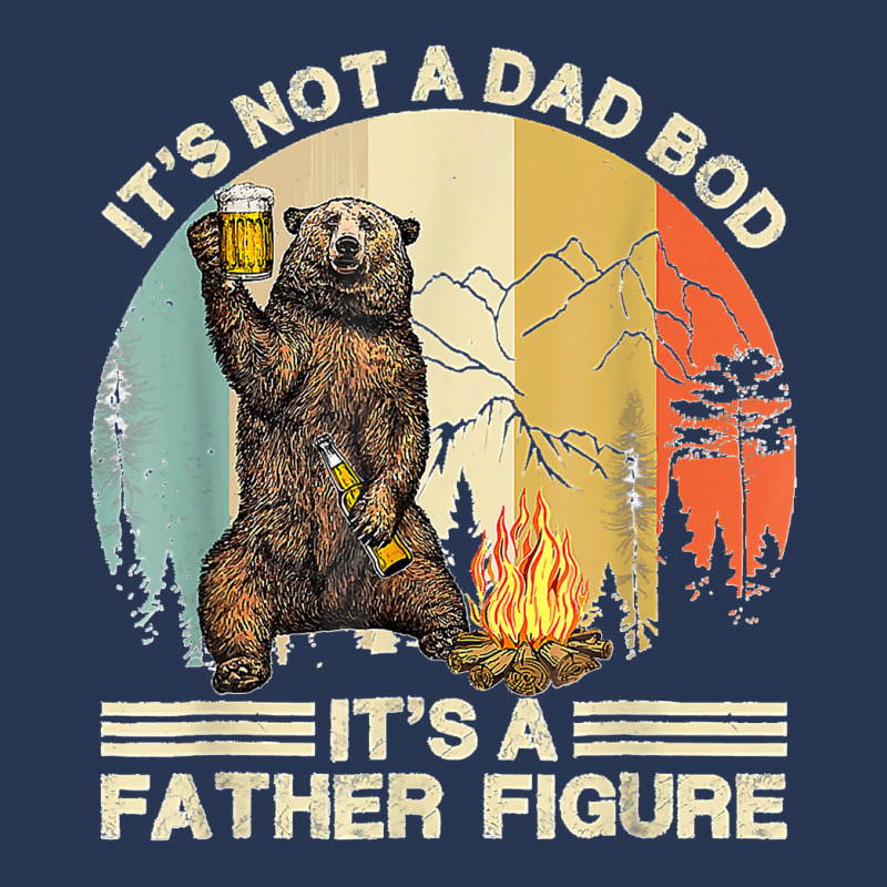 Funny Bear Camping It's Not A Dad Bod It's A Father Figure Men Denim Jacket | Artistshot