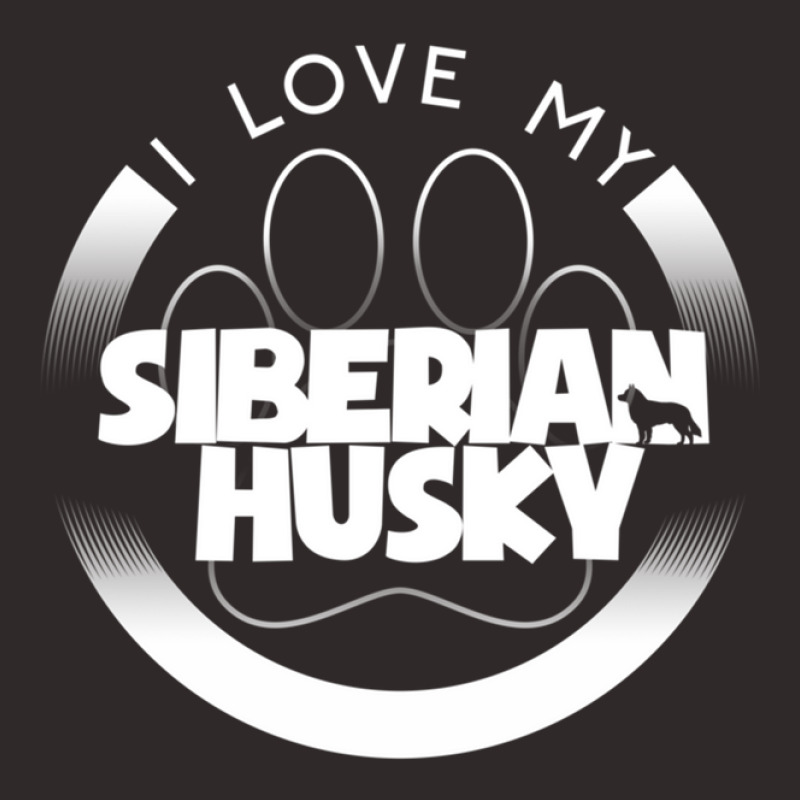 Siberian Husky Lover Design I Love My Siberian Husky Circle Paw Chunky Racerback Tank by TerryRichard | Artistshot