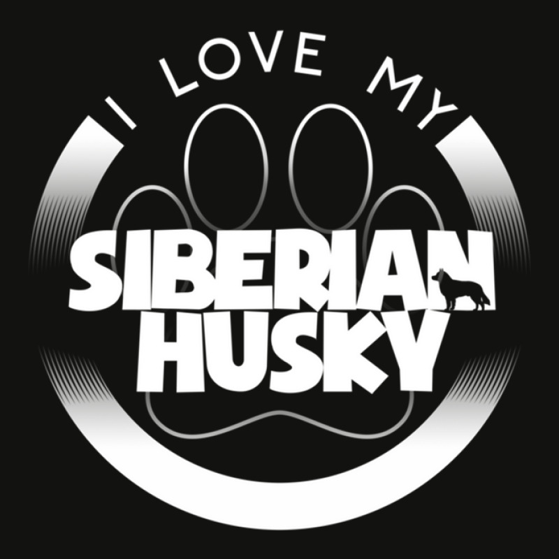 Siberian Husky Lover Design I Love My Siberian Husky Circle Paw Chunky Scorecard Crop Tee by TerryRichard | Artistshot