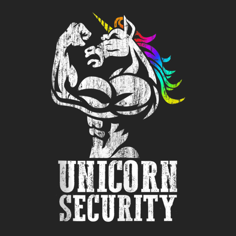 Unicorn Security Rainbow Muscle Manly Funny Christmas Gift Tank Top 3/4 Sleeve Shirt | Artistshot