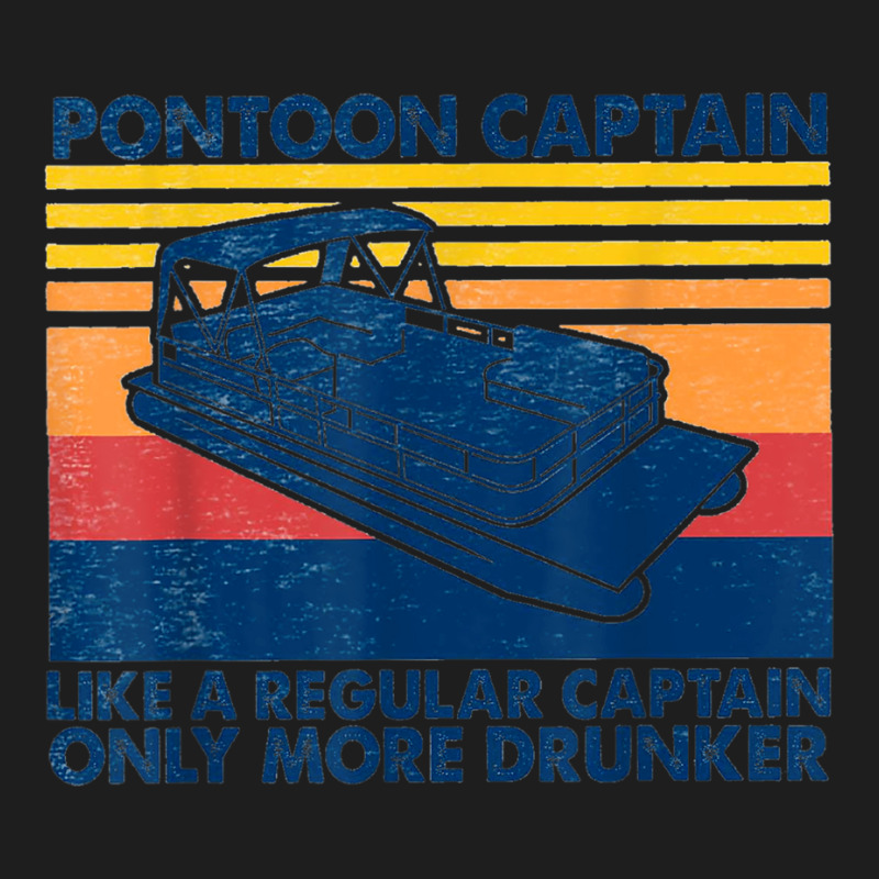 Funny Pontoon Captain Boat Lake Boating Beer Gift For Dad Classic T-shirt | Artistshot