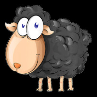 Funny Black Baa Sheep V-neck Tee | Artistshot