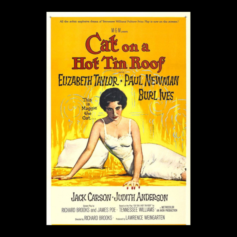 Cat On A Hot Tin Roof Vintage Movie Poster Unisex Jogger | Artistshot