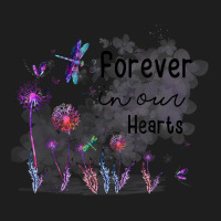 Forever In Our Hearts Dandelion Dragonfly Memorial Women Men Classic T-shirt | Artistshot