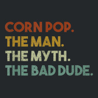 Vintage Corn Pop Was A Bad Dude Funny Crewneck Sweatshirt | Artistshot