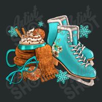 Winter Ice Skating Boots And Coffee Women's Triblend Scoop T-shirt | Artistshot