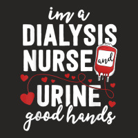 Dialysis Nurse Gifts For Women Funny Pun Urine Good Hands Ladies Fitted T-shirt | Artistshot