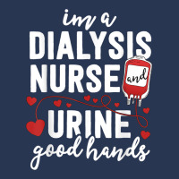 Dialysis Nurse Gifts For Women Funny Pun Urine Good Hands Ladies Denim Jacket | Artistshot