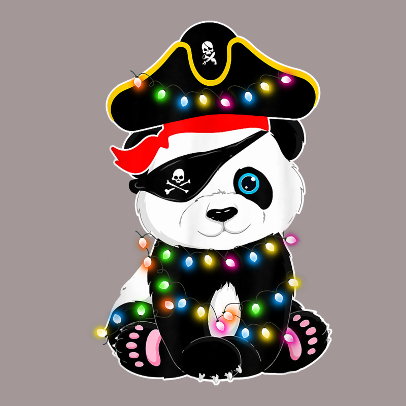 Pirate Panda Lights Christmas Pajama Gifts For Girl Teen Kid T Shirt Vintage Short | Artistshot