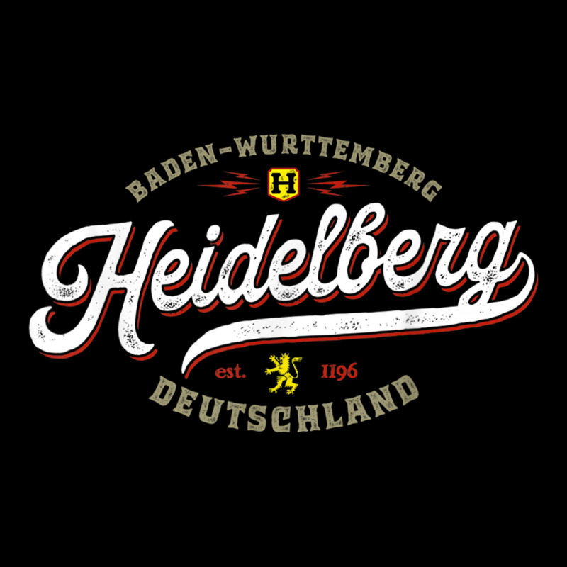 Heidelberg Germany - Vintage Souvenir Travel Heidelberg Pocket T-shirt | Artistshot