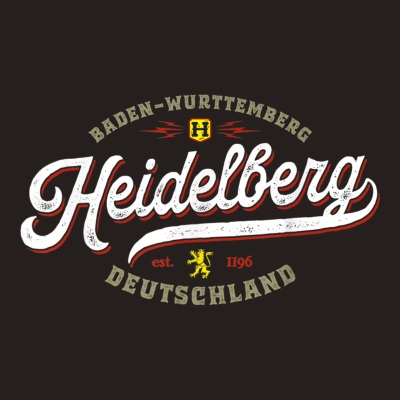 Heidelberg Germany - Vintage Souvenir Travel Heidelberg Tank Top | Artistshot