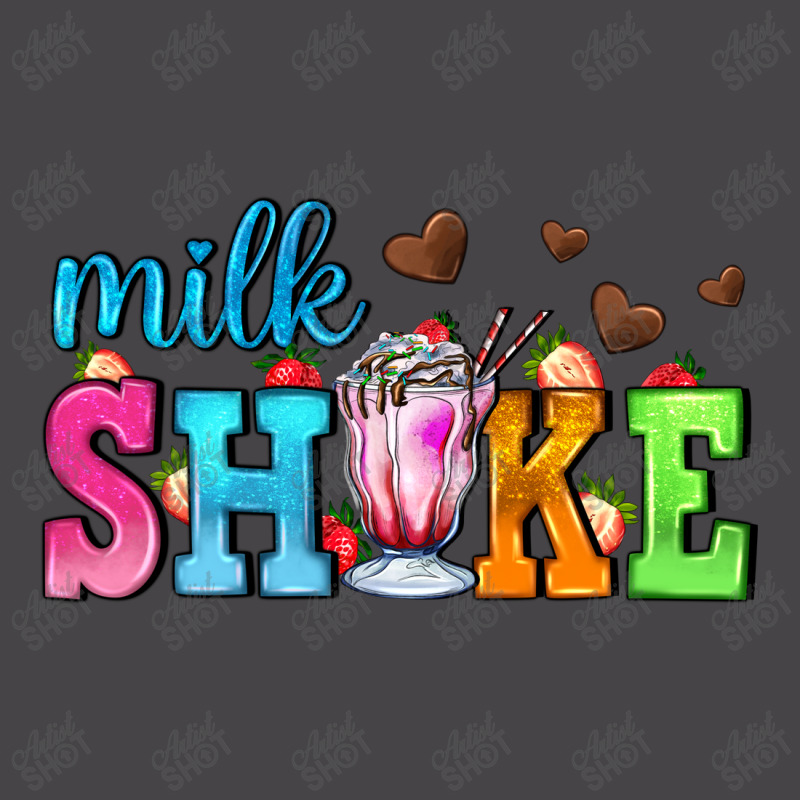 Milk Shake With Chocolate Heart Ladies Polo Shirt by AdoDesignShop | Artistshot