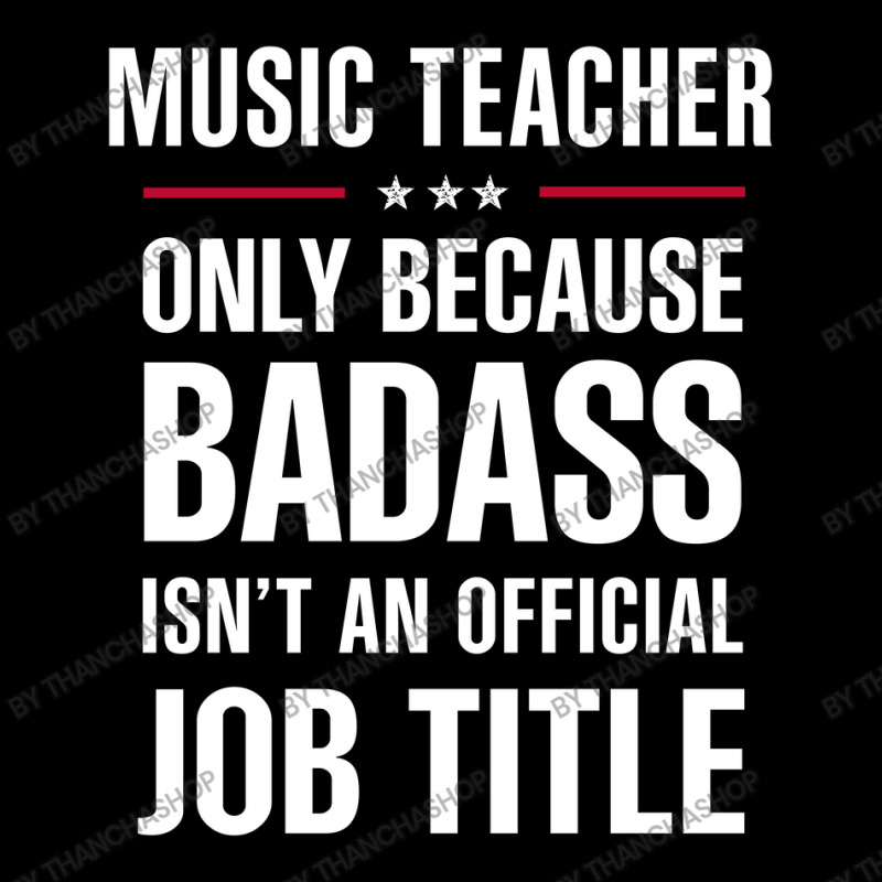 Music Teacher Because Badass Isn't A Job Title Bridal Gift Cropped Hoodie by thanchashop | Artistshot