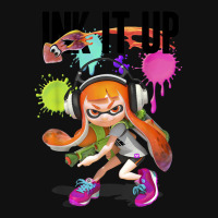 Splatoon Ink It Up Squid Inkling Splatter Poster Tote Bags | Artistshot