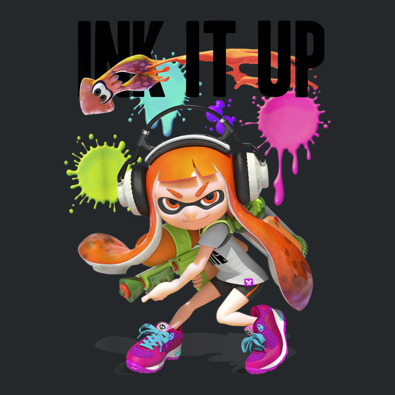 Splatoon Ink It Up Squid Inkling Splatter Poster Crewneck Sweatshirt | Artistshot