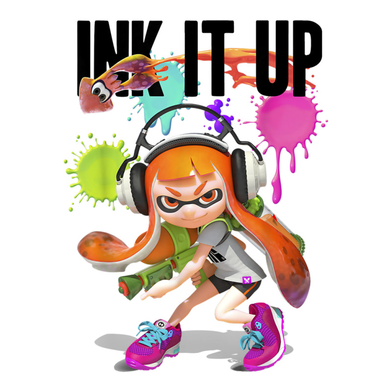 Splatoon Ink It Up Squid Inkling Splatter Poster Stainless Steel Water Bottle | Artistshot