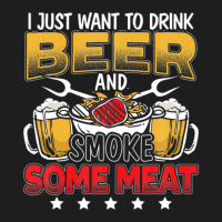 Drink Beer And Smoke Meat Barbecue Grill Master Grilling Classic T-shirt | Artistshot