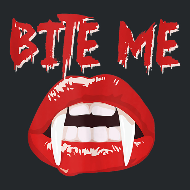 Bite Me Funny Halloween Vampire Bite Me Tank Top Crewneck Sweatshirt by CoreyMartinPeters | Artistshot