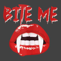 Bite Me Funny Halloween Vampire Bite Me Tank Top Vintage T-shirt | Artistshot