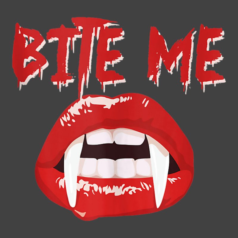 Bite Me Funny Halloween Vampire Bite Me Tank Top Vintage T-Shirt by CoreyMartinPeters | Artistshot