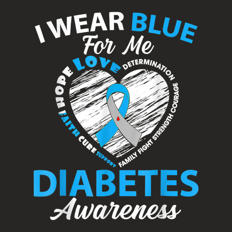 Diabetes Awareness Type 1 2 Shirt In November We Wear Blue T Shirt Ladies Fitted T-Shirt by haitequila | Artistshot