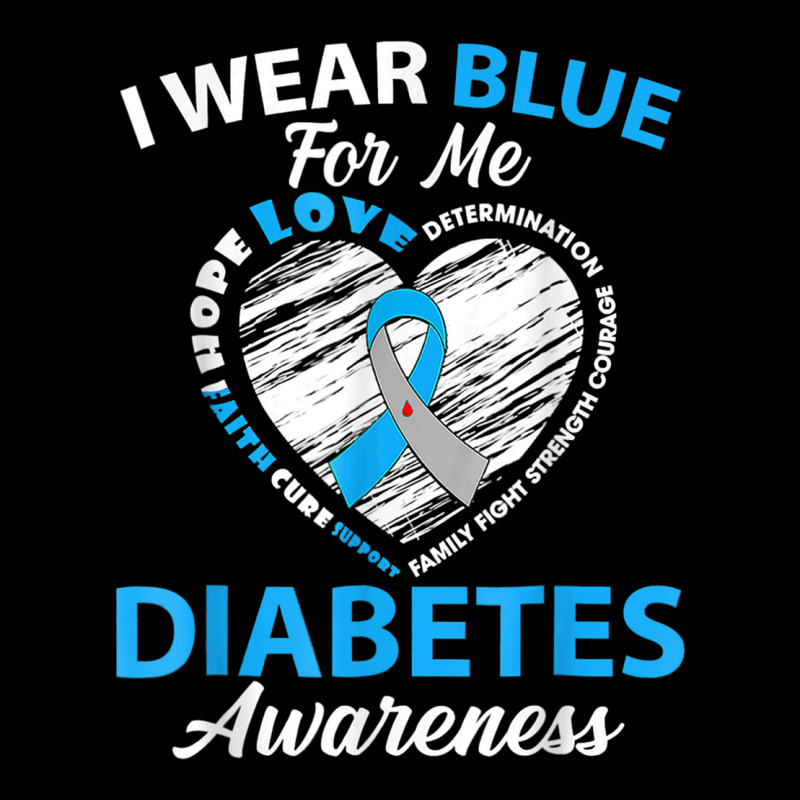 Diabetes Awareness Type 1 2 Shirt In November We Wear Blue T Shirt Maternity Scoop Neck T-shirt by haitequila | Artistshot