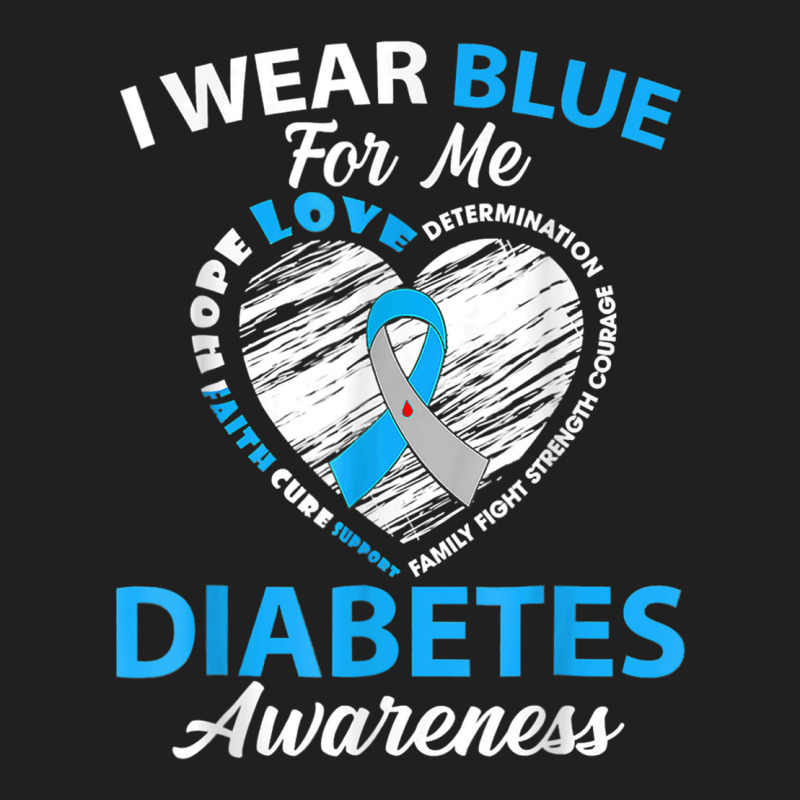 Diabetes Awareness Type 1 2 Shirt In November We Wear Blue T Shirt Ladies Polo Shirt by haitequila | Artistshot