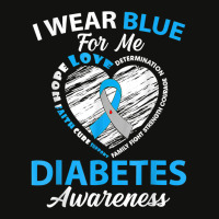 Diabetes Awareness Type 1 2 Shirt In November We Wear Blue T Shirt Scorecard Crop Tee | Artistshot