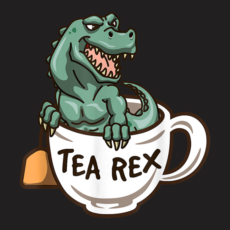 Tea Enthusiast Dinosaur Fanatic Tea Party Crew T Shirt T-shirt | Artistshot