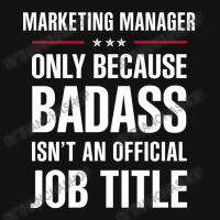 Marketing Manager Because Badass Isn't A Job Title Scorecard Crop Tee | Artistshot