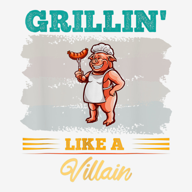 Grillin' Like A Villain Cookout Bbq Funny Barbecue Grilling T Shirt Adjustable Cap by nyce | Artistshot